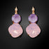 Auskari "Apžilbinošs Mirdzums VI (Rose Water Opal / Lilac)" ar Swarovski™ kristāliem